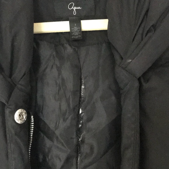 Aqua hooded zip up puffer coat - Picture 5 of 5
